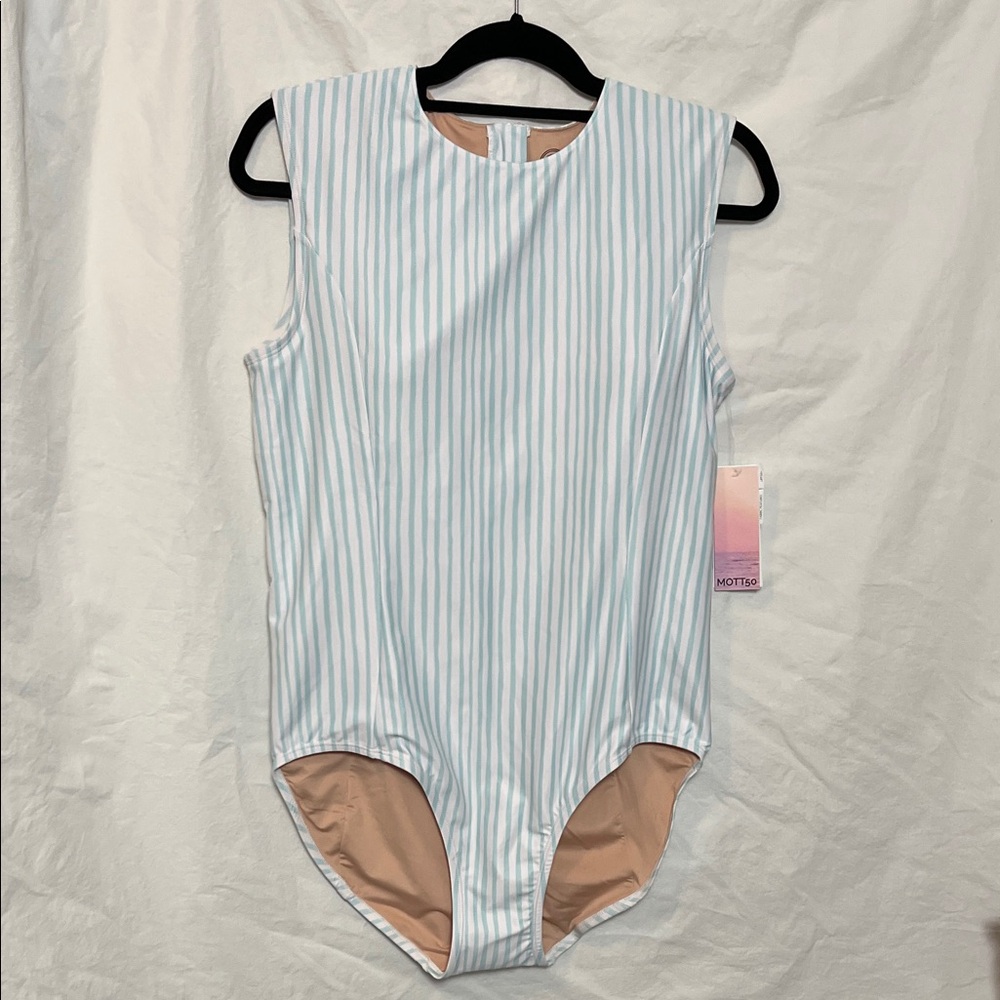 Mott50 Women's Michaela One-Piece Swimsuit Stripes Size Large